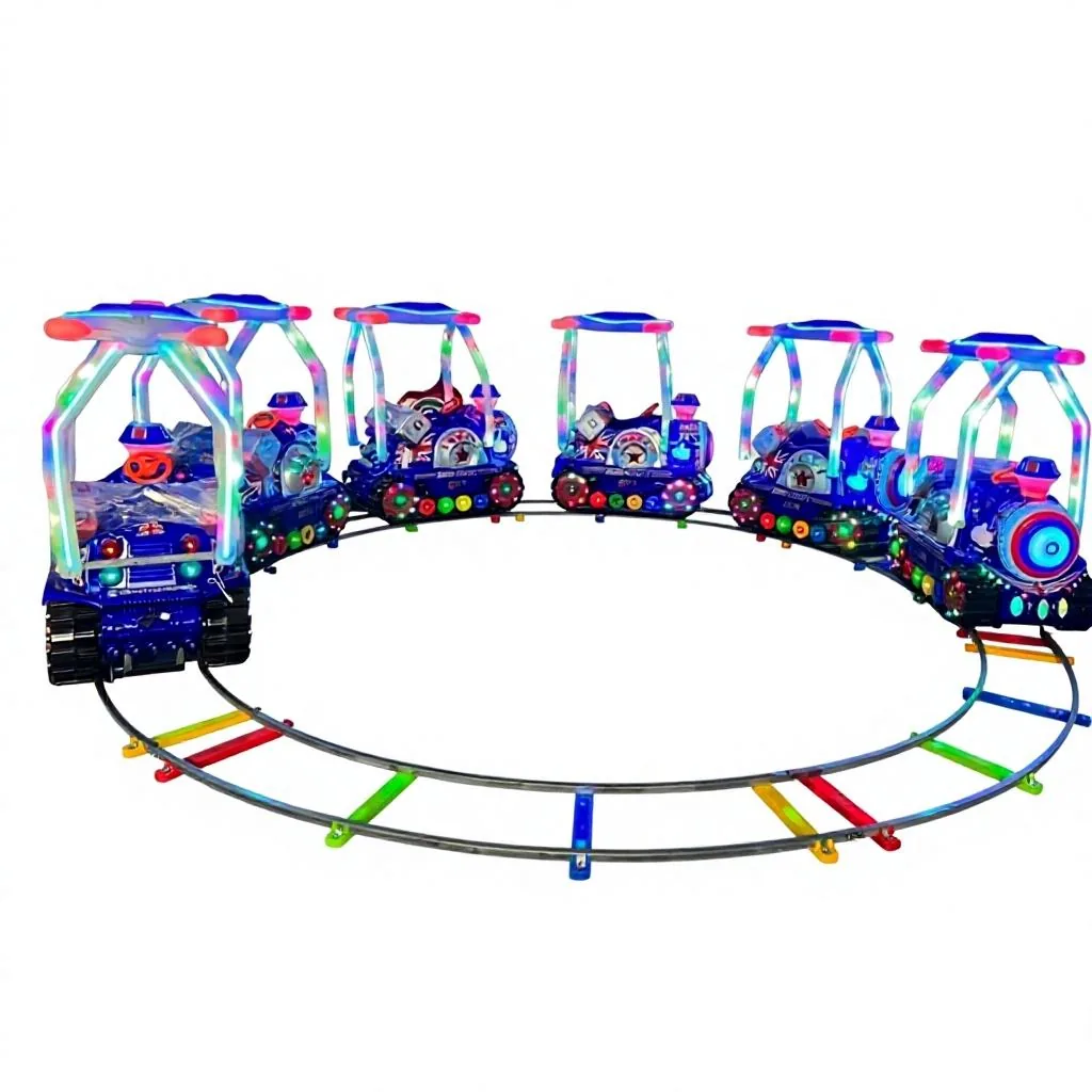 British Style Powered Kids Ride Train